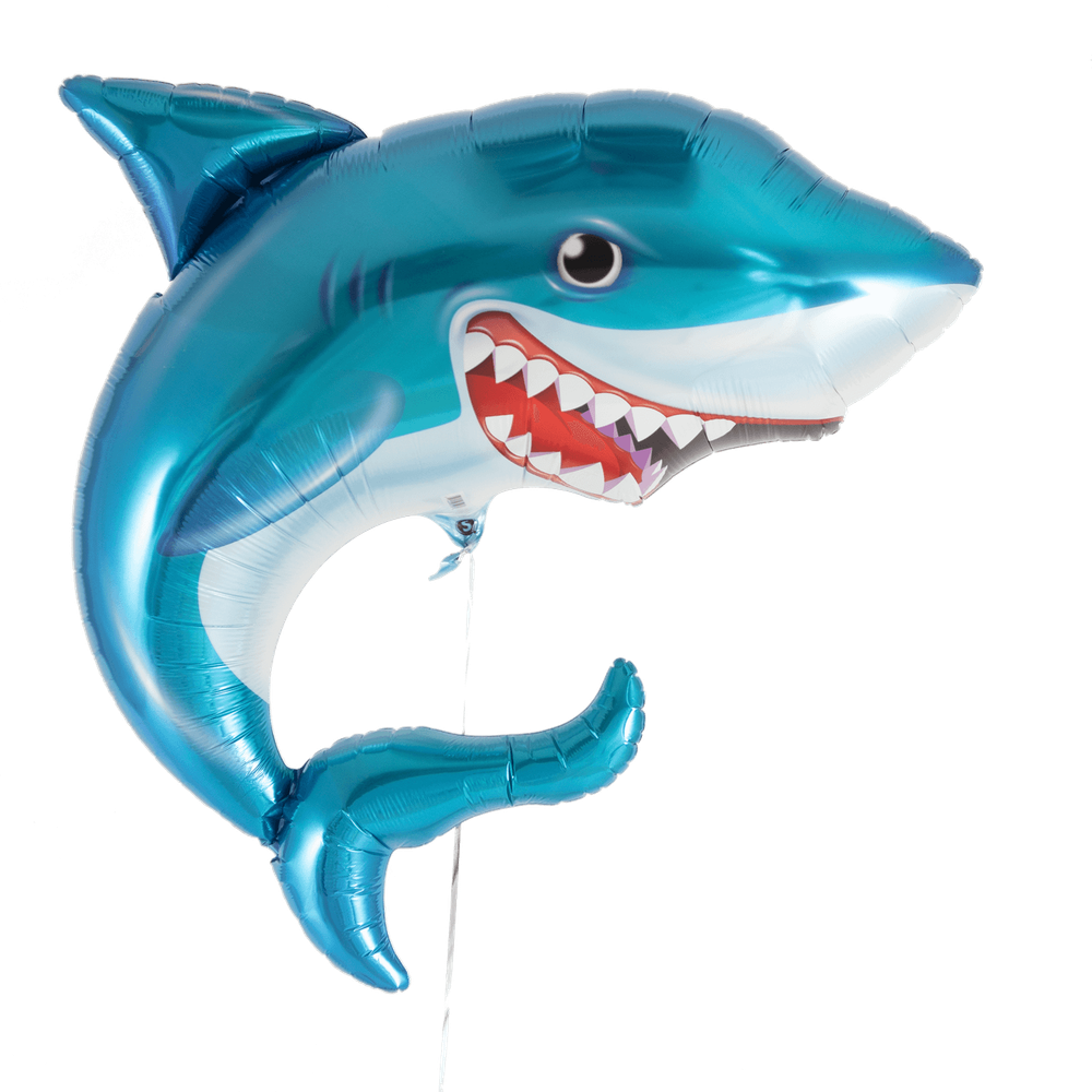 Фигура синей акулы со зловещей улыбкой 91 см