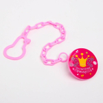 Держатель для пустышки «Маленькая принцесса» на цепочке, цвет розовый 2357238