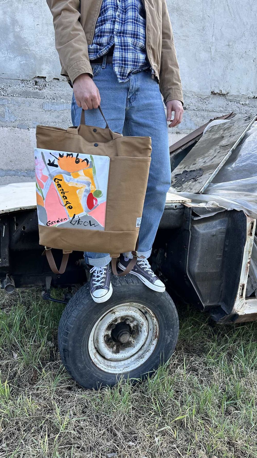 Рюкзак Klumba Garbage Backpack 001 коричневый