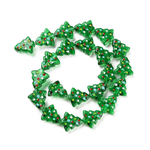 Бусина "Елочка" 16мм, стекло