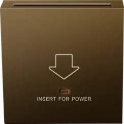Donel R98 METAL латунь накладка для карточного выключателя, серия DA