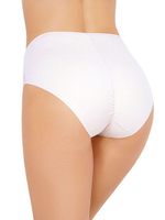 Высокие хлопковые трусики с кружевом Lace Cotton Band (Размер: XL) (Цвет: черный)