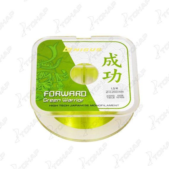 Леска FORWARD Green Warrior 0,203mm/100m Nylon (N-FGW-0203-100) Nisus