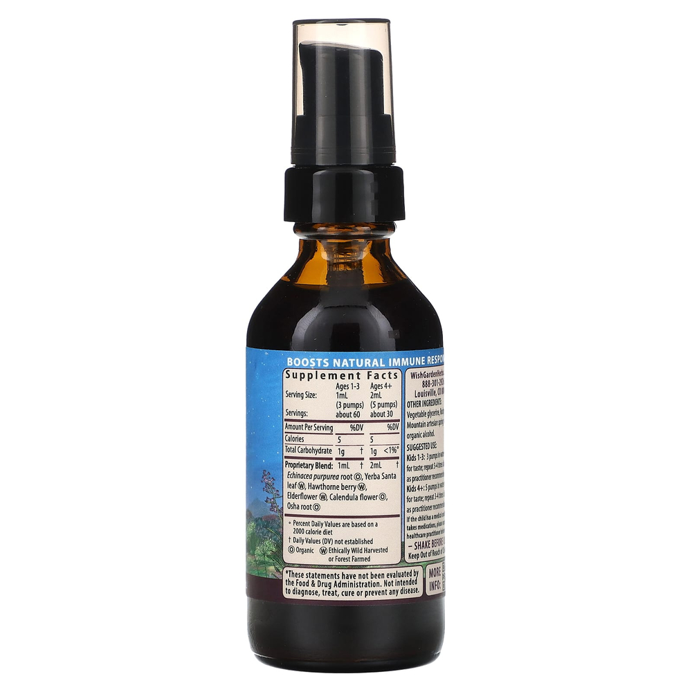WishGarden Herbs, Kick-It, активатор иммунитета для детей, 59 мл (2 жидк. унции)