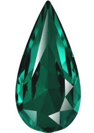 evoli 4322 Teardrop Fancy Stone - Emerald