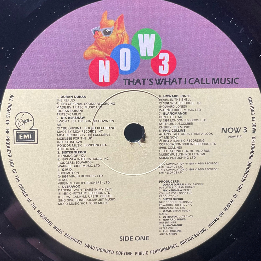Сборник Now That's What I Call Music 3 2LP (Англия 1984г.)