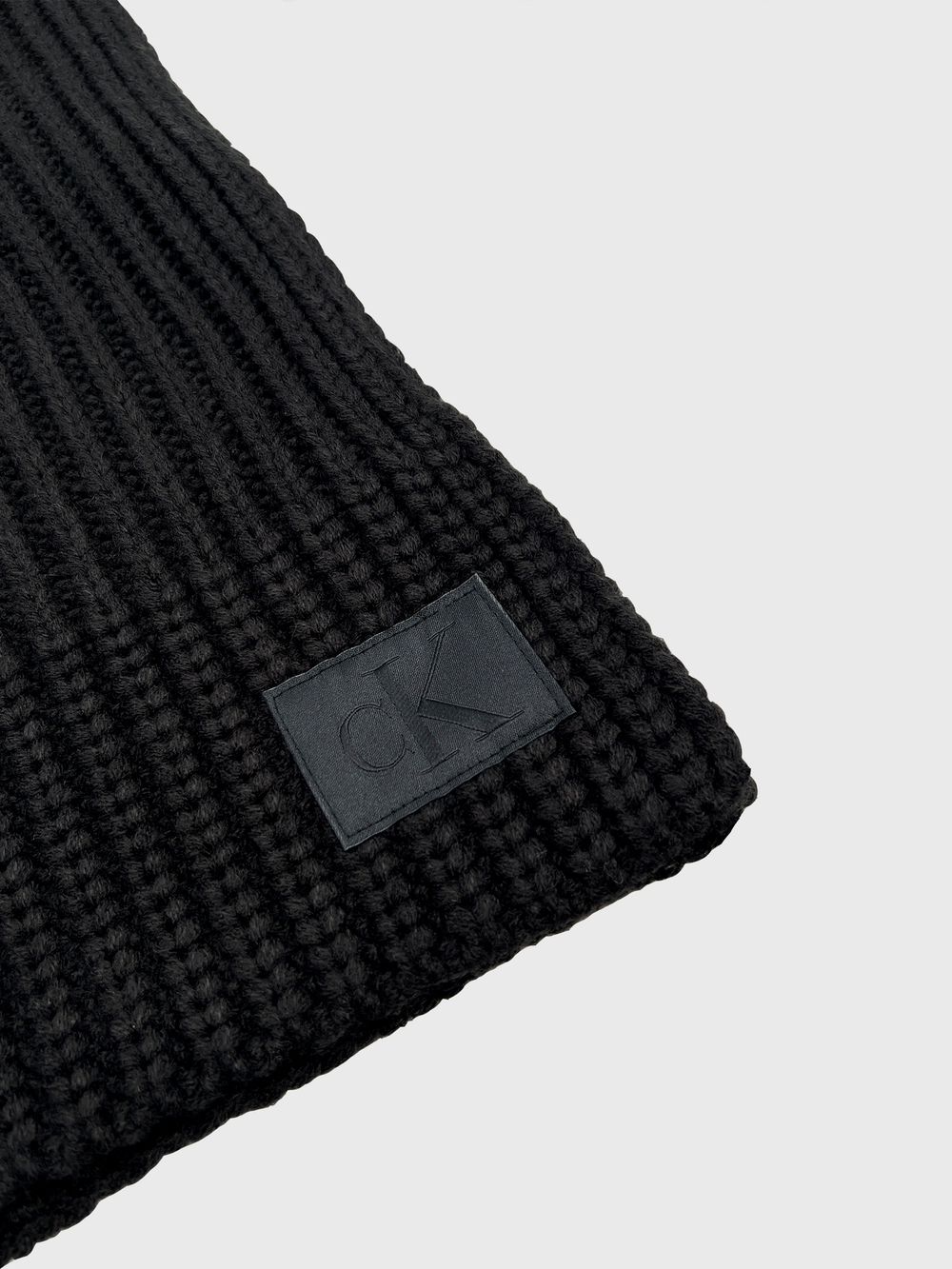 Шарф Calvin Klein Jeans Ribbed Knit Black Beauty - One Size
