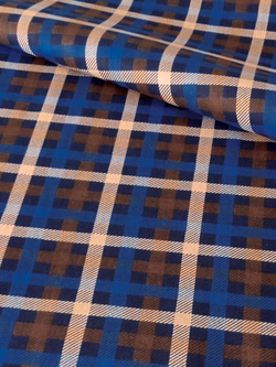 Ткань бязь плательная, рис. "Клетка", ширина 150 см, арт. 076