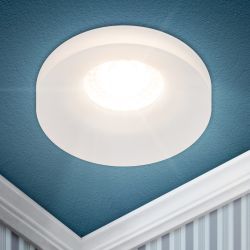 Встраиваемый светильник декоративный ЭРА DK94 ICE MR16 GU5.3 белый | Декоративные встраиваемые светильники