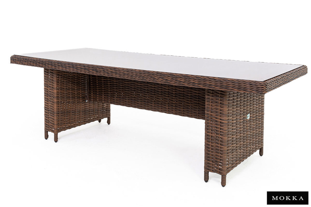 Комплект плетеной мебели МОККА SAN MARINO (стол обеденный, 8 кресел), Бронзовый