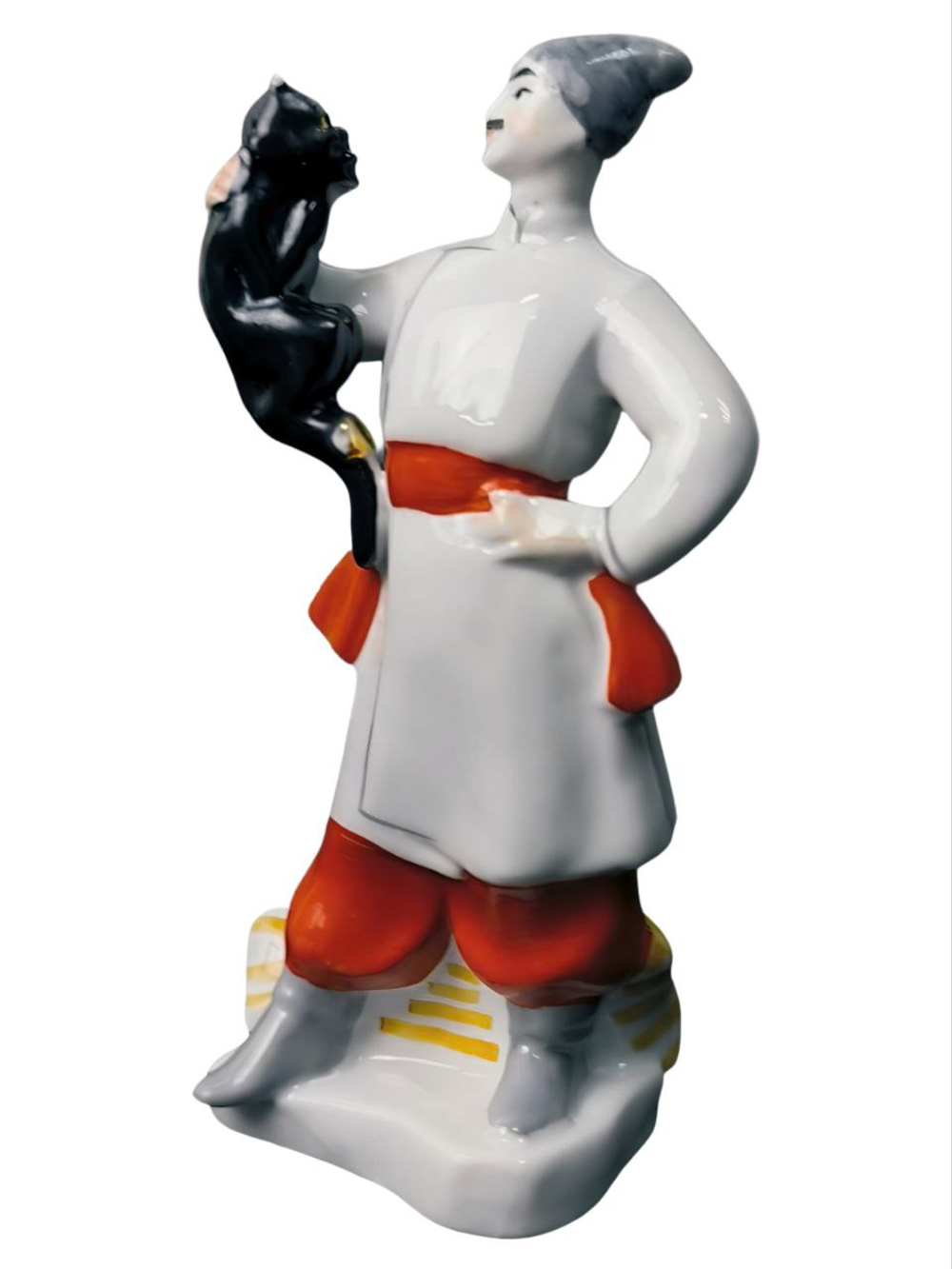 Фарфоровая статуэтка "Вакула с чертом" Киевский ЭКХЗ