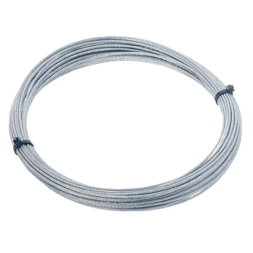 Трос Стройметиз стальной 2 мм, DIN 3055, цинк, 5м