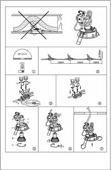 Встраиваемый светильник Lucide Focus 11001/15/03