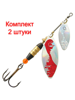 Блесна вертушка DOUBLE LONG 16,0g, № 1 + № 3, DUL-01