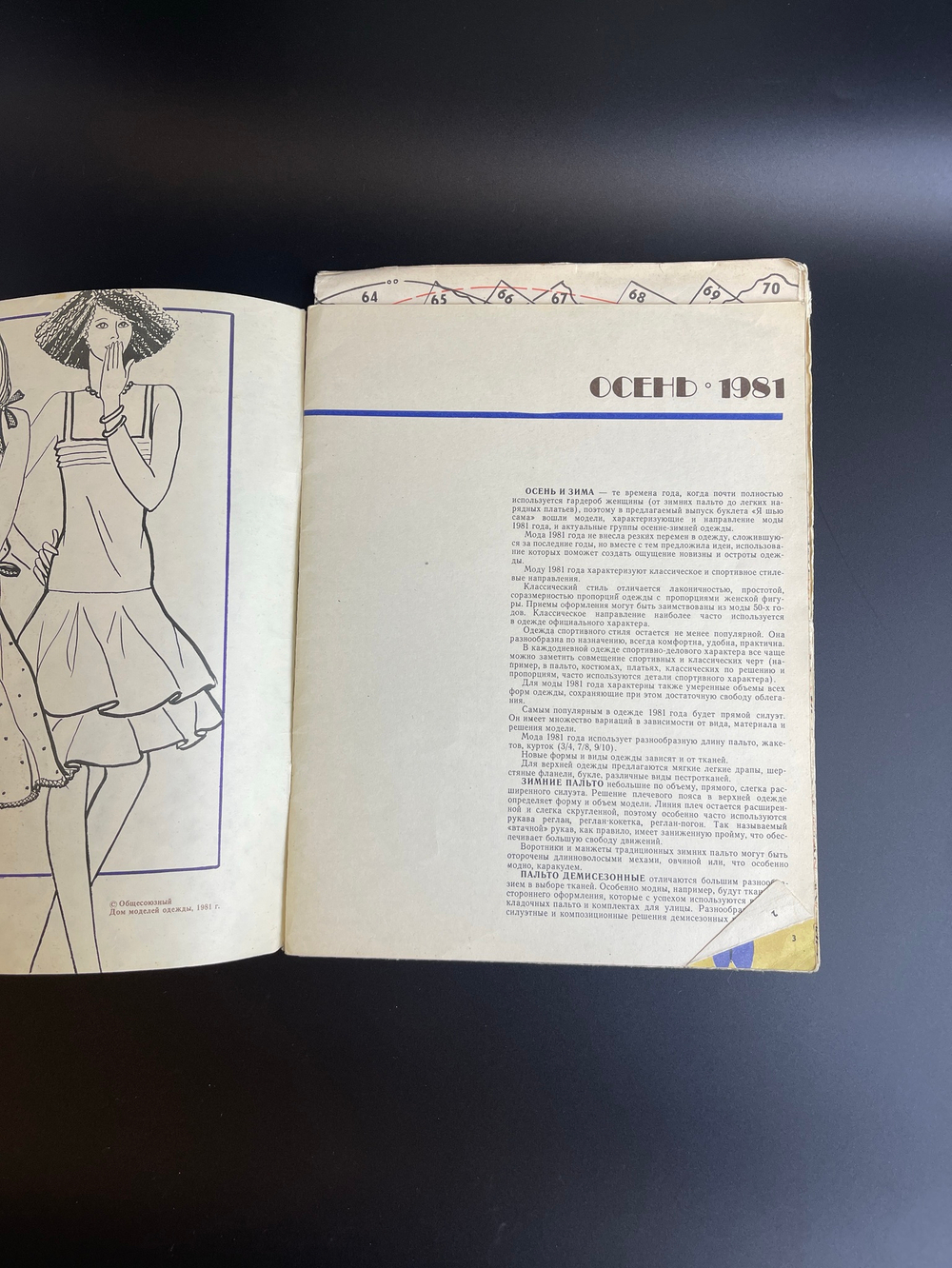 Журнал мод СССР. Я шью сама. №3 1981 года с чертежами выкроек