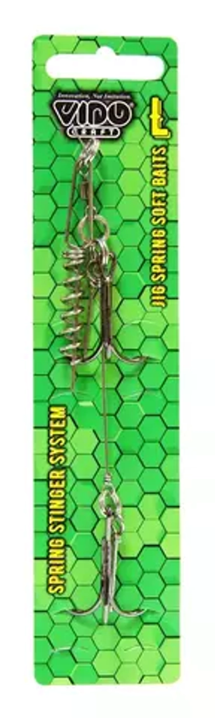 Оснастка стингер со спиралью Vido Craft Jig Spring Soft Baits