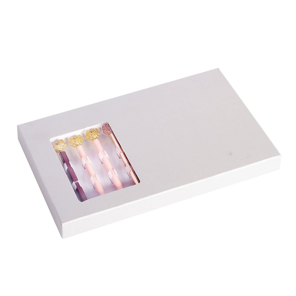 Ручка подарочная шариковая Alingar "Сердце", синяя, 1,0 мм, поворотный механизм, металлический цветной корпус, ассорти, карт. уп.