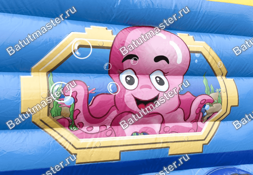 Коммерческий надувной батут "Тоннель морское царство"