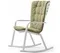 Кресло-качалка с подушкой Folio, белый, зеленый