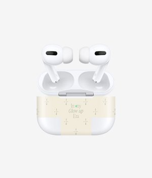 Виниловая наклейка GLOW UP ERA для AirPods