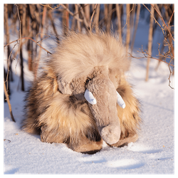 Мягкая игрушка из меха «Мамонтенок»