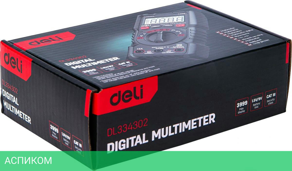 Мультиметр Deli DL334302