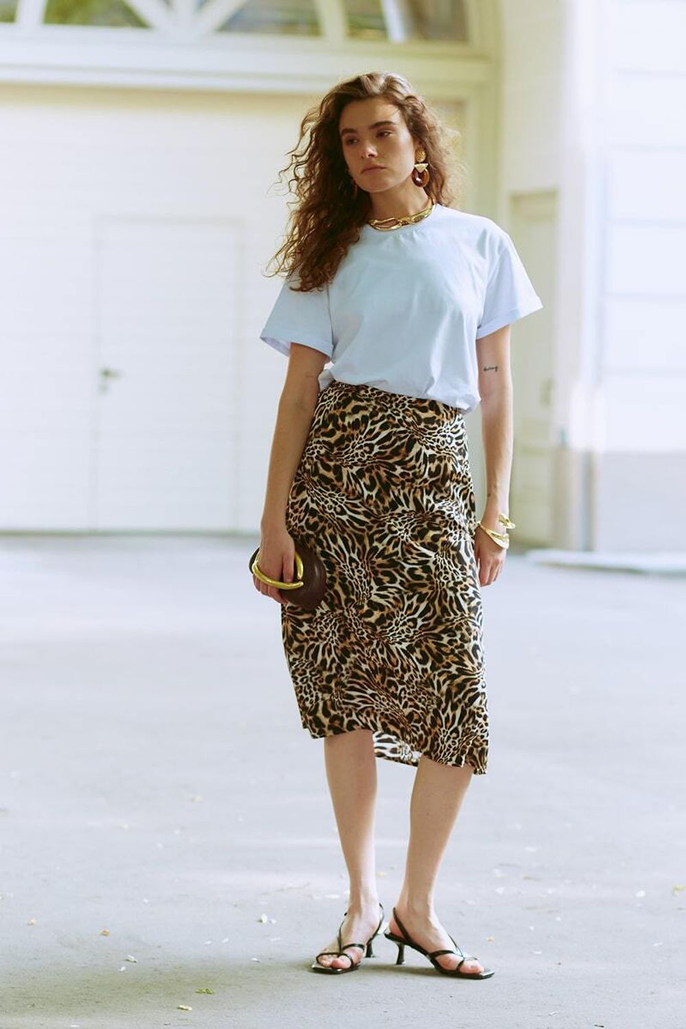 Юбка леопард вискоза