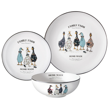 НАБОР ПОСУДЫ ОБЕДЕННЫЙ LEFARD "FAMILY FARM" НА 6 ПЕР. 18 ПР. (КОР=1НАБ.)