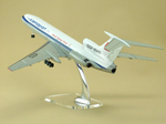 Модель самолета Ту-154Б-2 (М1:100, Аэрофлот СССР-85412 Олимпийский с шасси)