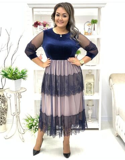 Платье женское нарядное праздничное бархатное бархат велюр синее тёмно-синее на праздник новогоднее на новый год блестящее блеск люрикс кружево большой размер свободное футляр шифон трикотаж вискоза прямое по фигуре короткое коктейльное 48 XL L