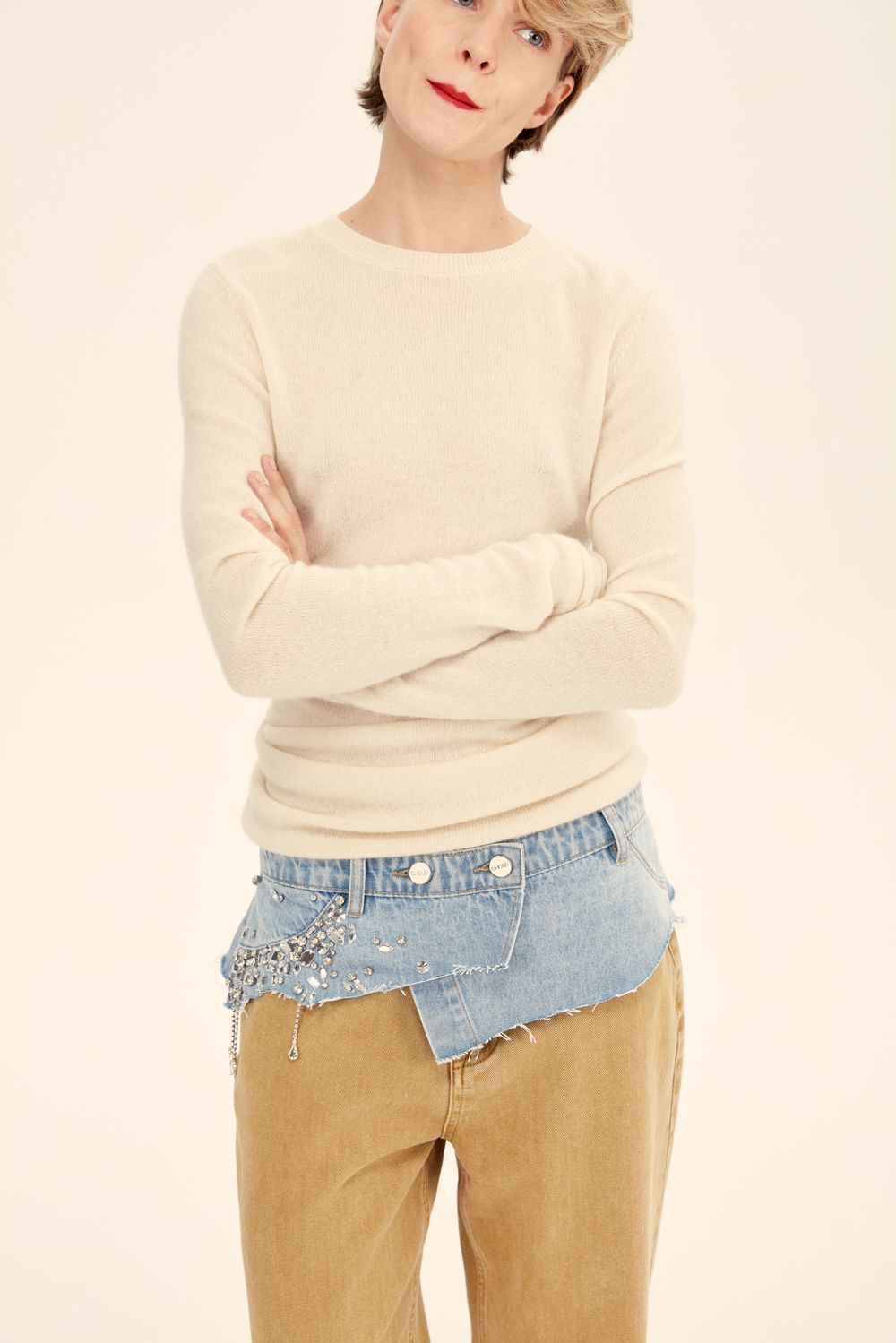 Пояс со стразами (Королева танцпола), голубой