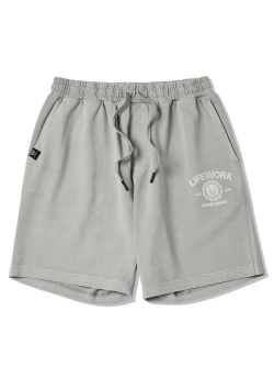 Базовые пигментные шорты с принтом логотипа