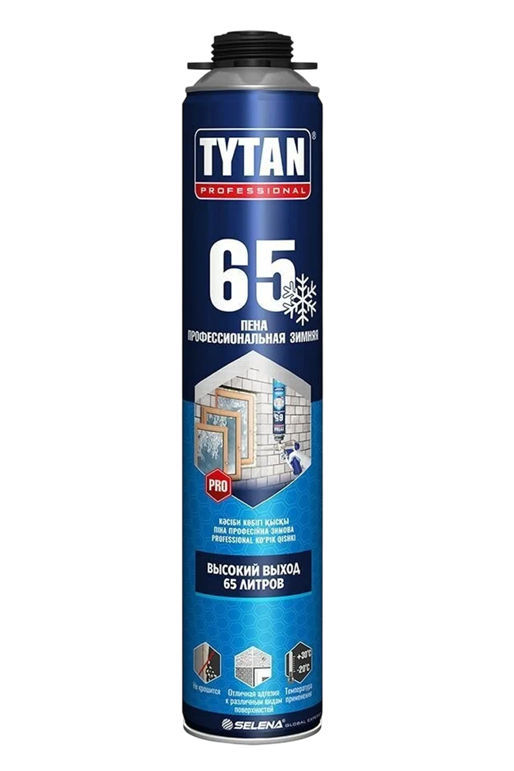 Пена монтажная "TYTAN PROFESSIONAL 65" ПРОФИ "02" 750 МЛ ЗИМНЯЯ -20 ГРАДУСОВ (12)