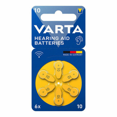 VARTA Hearing Aid Batteries 10, Bli 6 24610101416, упак (бл)