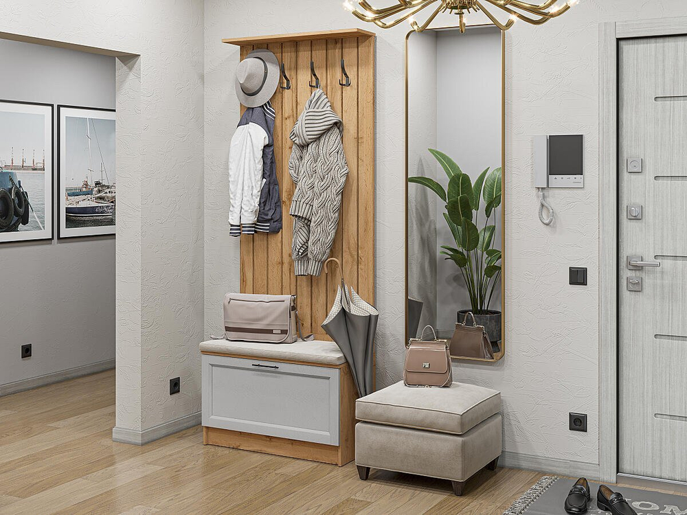 Прихожая Стиль-01 Grey Silkwood Дуб Вотан