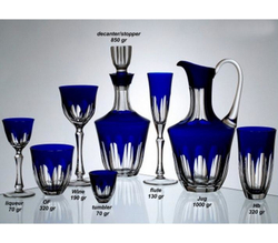 Декантер для вина 750мл Ajka Crystal Loreley синий