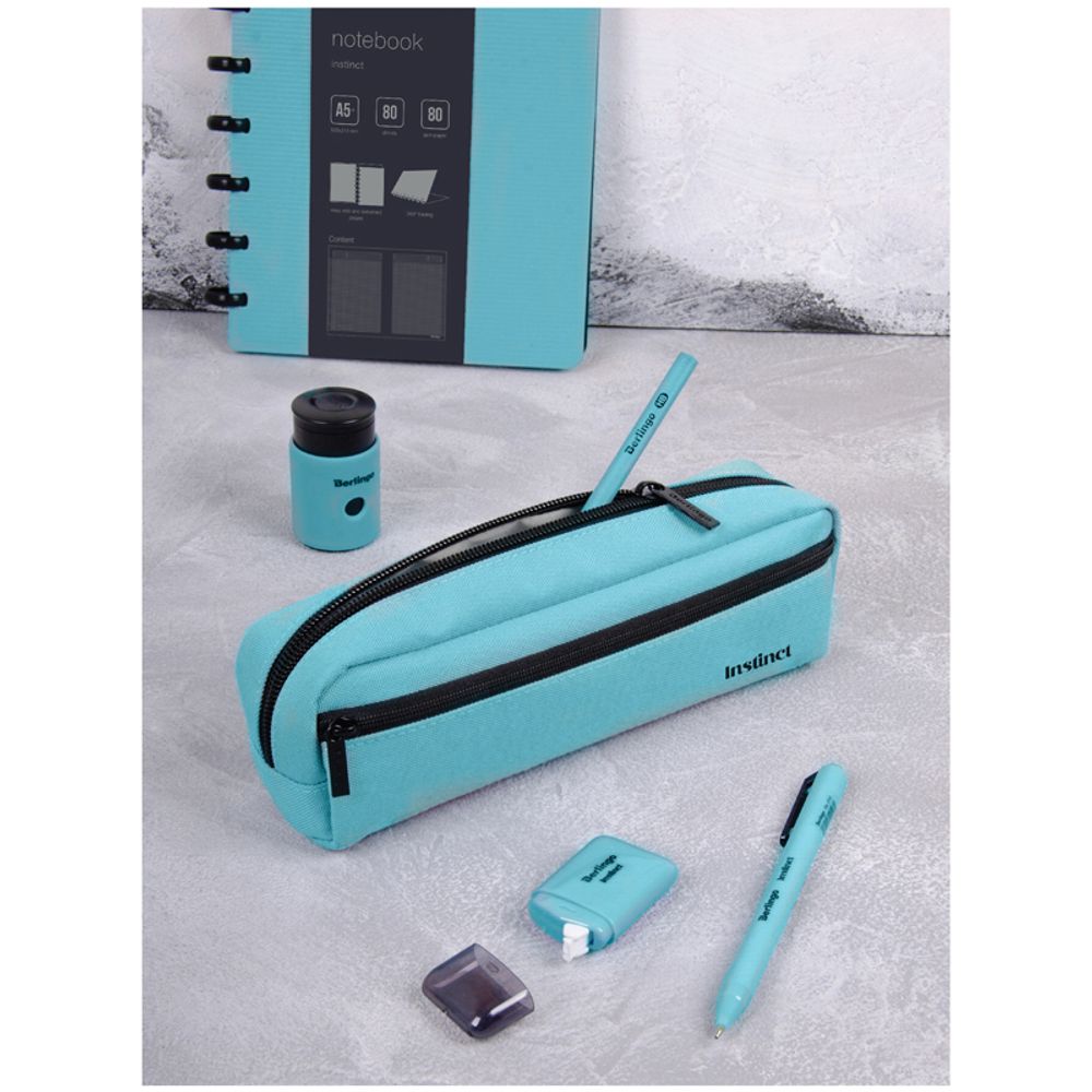 Пенал мягкий 210х60х50 Berlingo Instinct mint, ткань