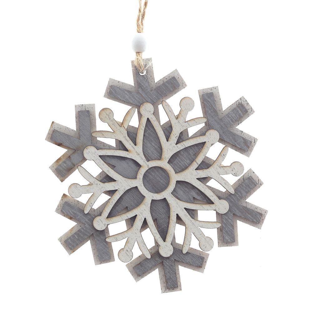 GAEM Украшение новогоднее "Снежинка", L9 W0,6 H11 см, 3в.