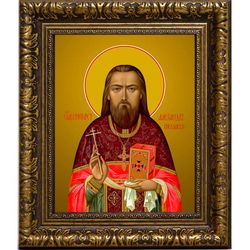 Александр Вислянский священномученик, пресвитер. Икона на холсте.