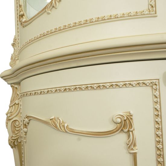 Шкаф-витрина ДЖОКОНДА крем глянец 1,9