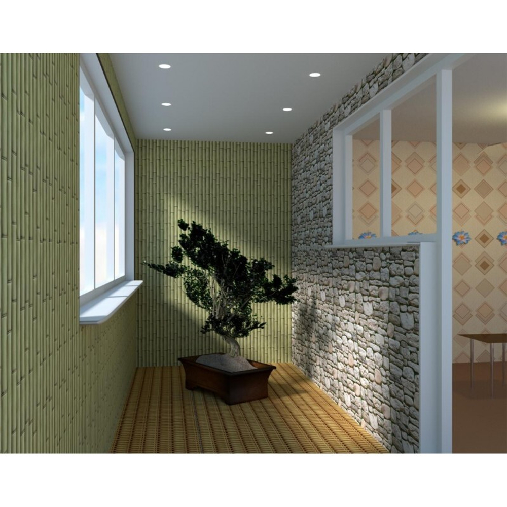 Панель ПВХ ВЕК фотопечать 3D матовая Бамбук оливковый 2700х250 мм