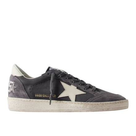Golden Goose Ball Star / Серые / белая звезда муж