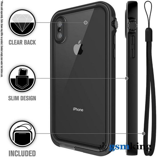 Catalyst Total Protection Waterproof Case for iPhone XS Max Stealth Black (Чёрный)