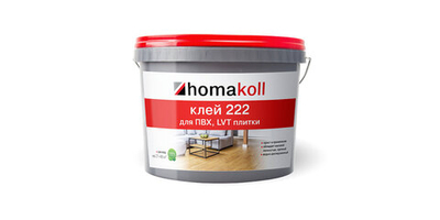 Клей для ПВХ, LVT плитки Homakoll 222 6 кг