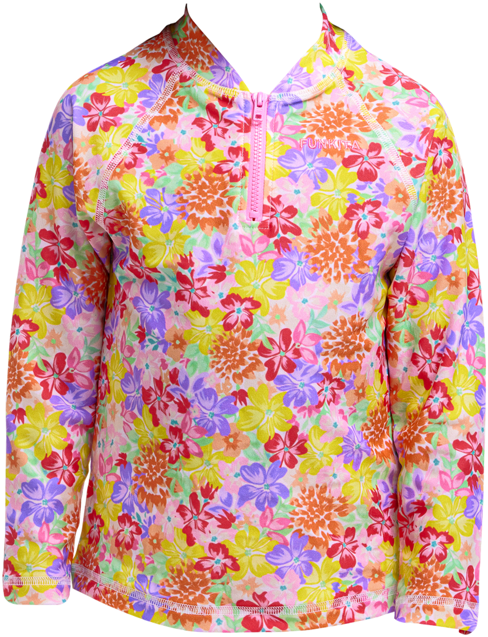 Купальник FUNKITA Toddler Girl's Summer Garden Zippy Rash Vest