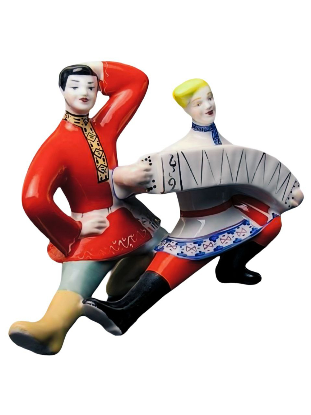 Фарфоровая статуэтка "Русский перепляс" Полонное ЗХК