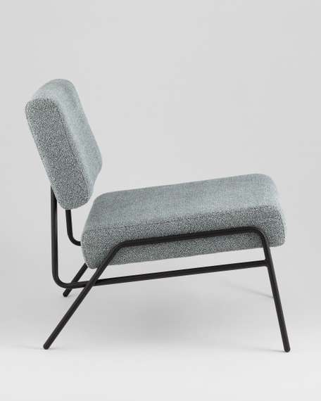 Кресло Теллинг шенилл серо-синий