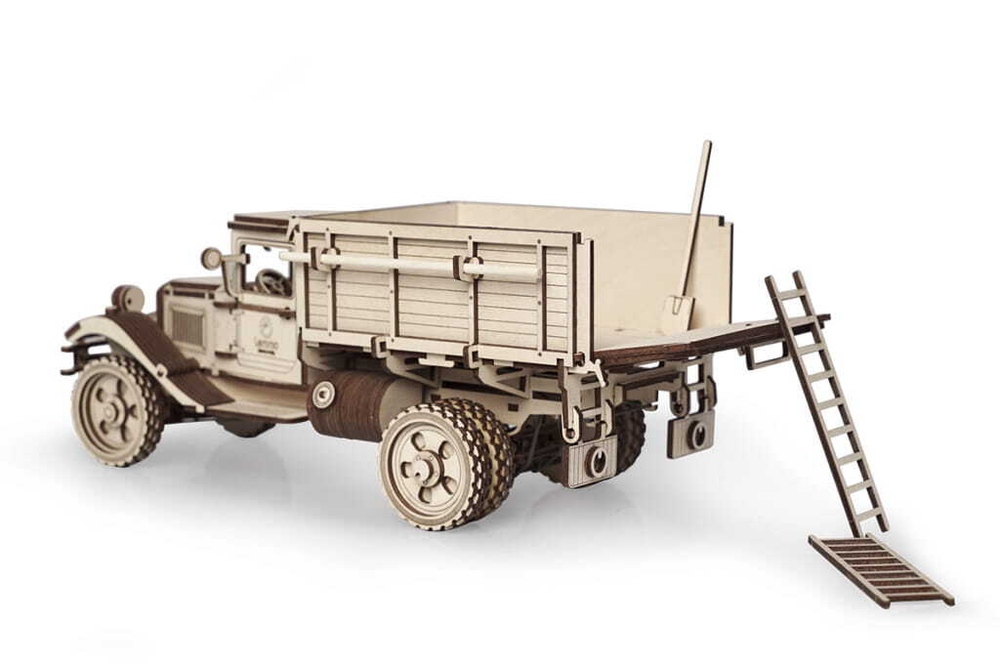 Грузовик ГАЗ-АА с кузовом от Леммо - Деревянный конструктор, сборная модель, 3D пазл, для детей и взрослых. Интересные подарки, фото, отзывы