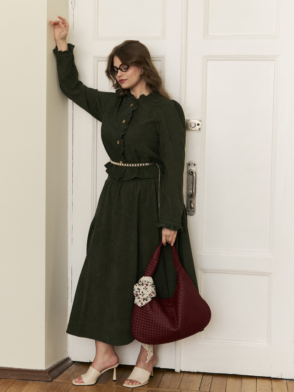 Жакет вельвет укороченный