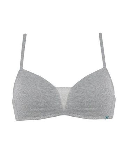 Бюстгальтер-триангул без косточек (Размер: 4B) (Цвет: серый меланж)